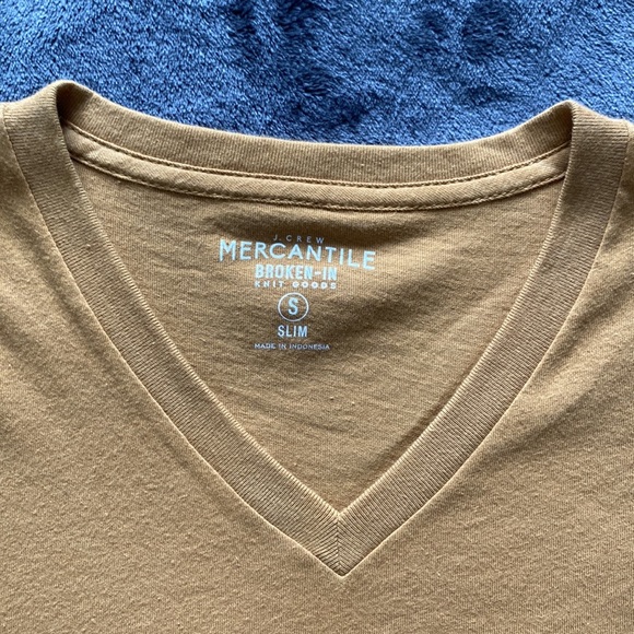 J crew tan v-neck t-shirt - Picture 3 of 5